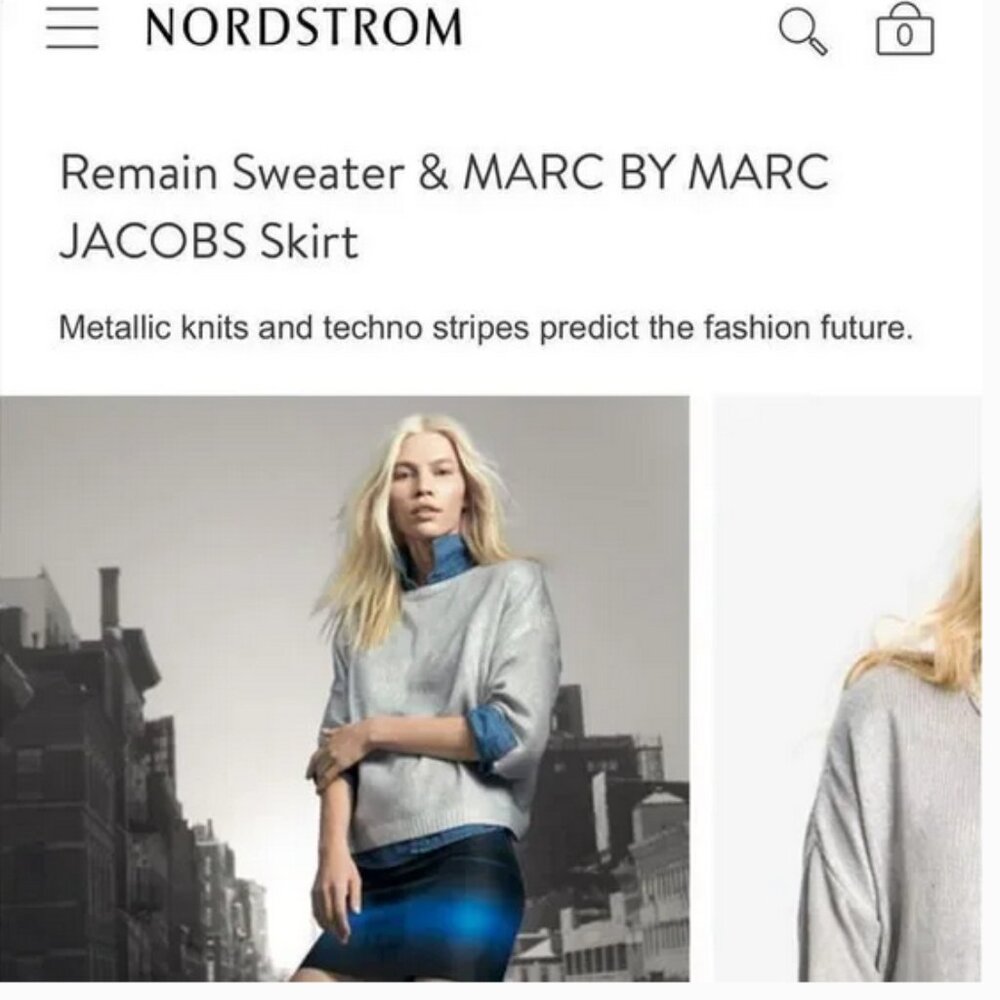 Metallic Silver Sweater - Picture 10 of 10